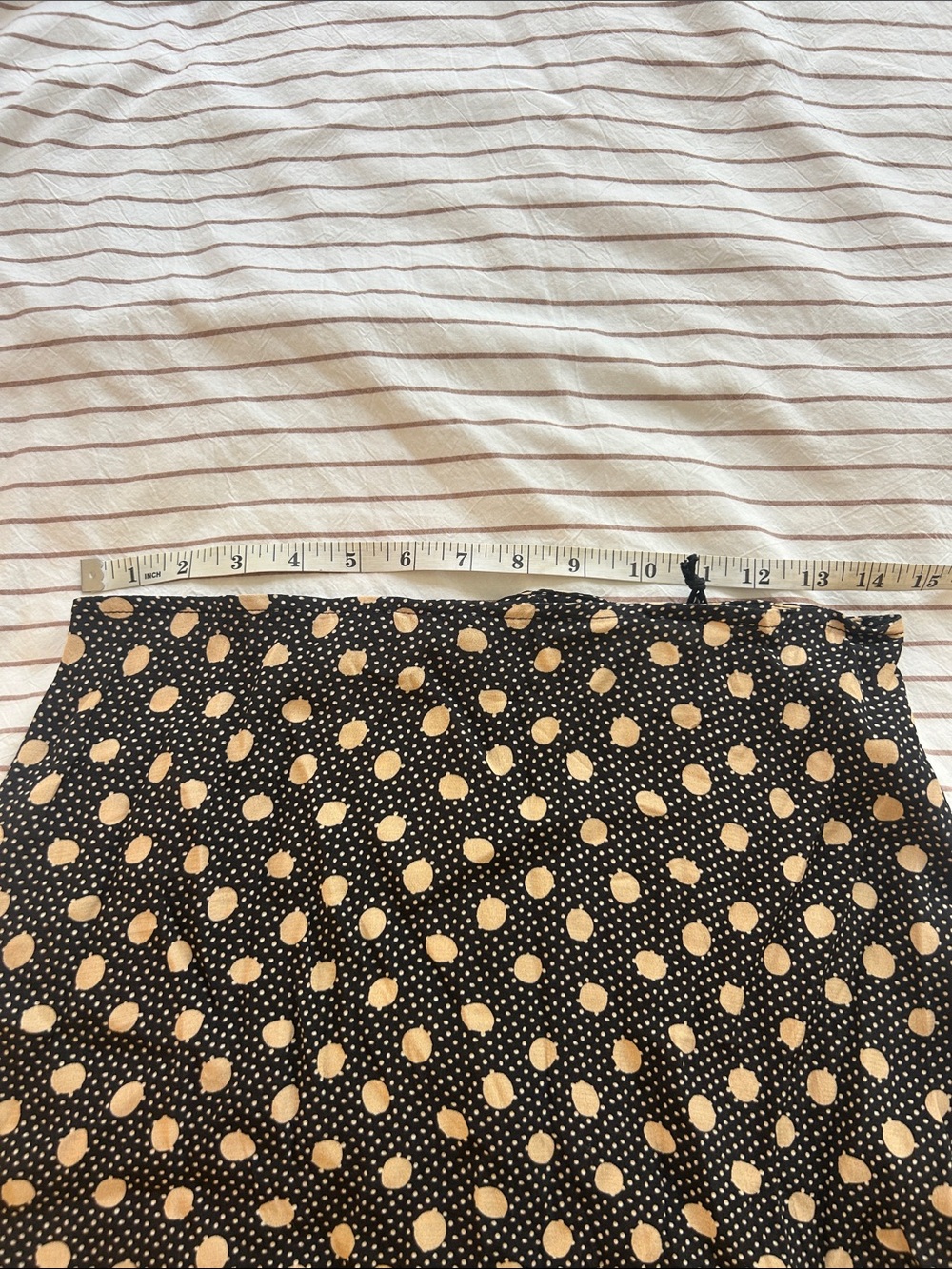 NWT Whimsy + Row Black Skirt with Beige Polka Dot Print - Picture 10 of 10